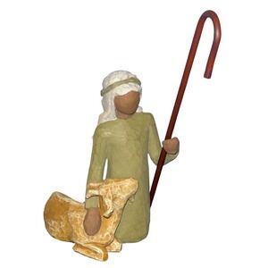 Willow Tree Shepherd and Stable Animal | Susan Lordi | 2002 | DEMDACO Nativity